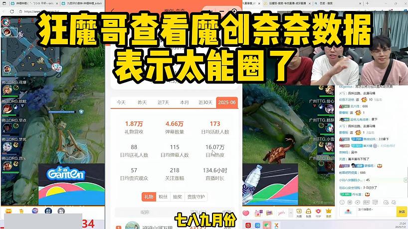 狂魔哥查看魔創(chuàng)奈奈數(shù)據(jù)表示太能圈了