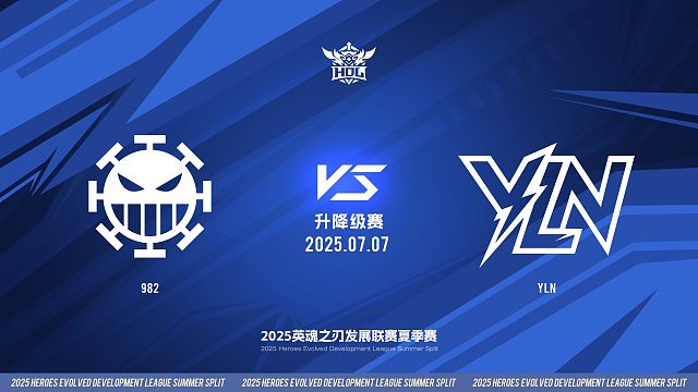 2025HDL发展联赛夏季赛 ｜7月7日 升降级赛 982 VS YLN 第四局 英魂之刃