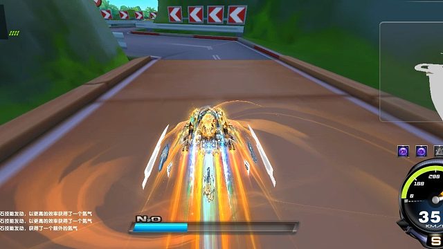 QQ飞车朕哥：S车终极众神之神皮肤倚天关闭大盆特效就不再抽象了