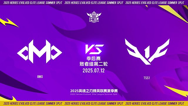 2025HEL精英联赛夏季赛｜7月12日 败者组第二轮 OMO VS TSS1  第四局 英魂之刃