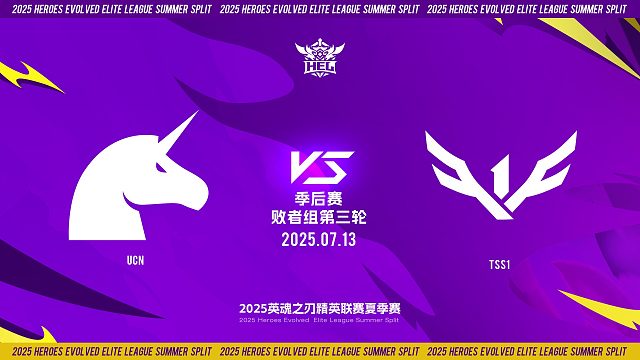 2025HEL精英联赛夏季赛｜7月13日 败者组第三轮 UCN VS TSS1  第五局 英魂之刃