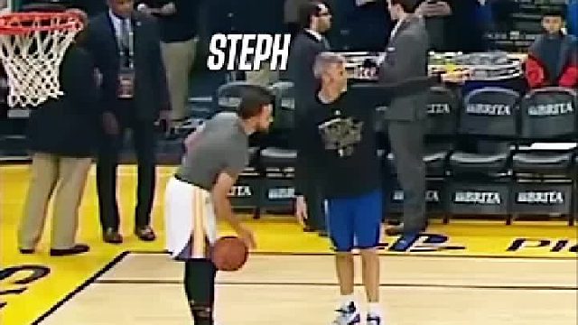 库里也有父子连线，只不过他们的三分都是那么准，这就是天赋