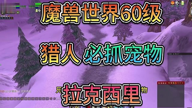 20241201_#魔兽世界新手攻略_#为了部落_#游戏日常_魔兽世界怀旧服60级猎人必抓宠物拉克西里刷新位置