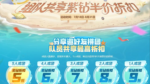 QQ飞车朕哥：五折紫钻拼团领取永久车！13个月只要60块钱