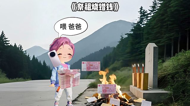 祭祖烧错钱