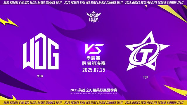 2025HEL精英联赛夏季赛｜7月25日 胜者组决赛 WDG VS TOP  第四局 英魂之刃