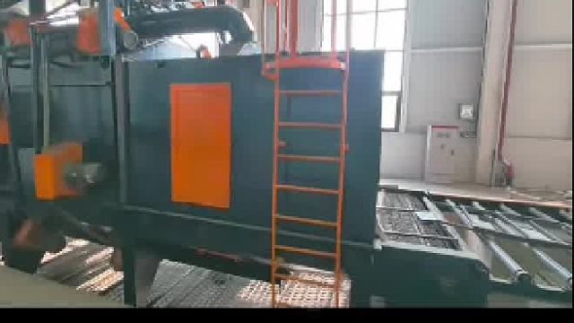 网带抛丸机 通过式抛丸机货架托盘表面除锈去氧化皮 河南抛丸机厂