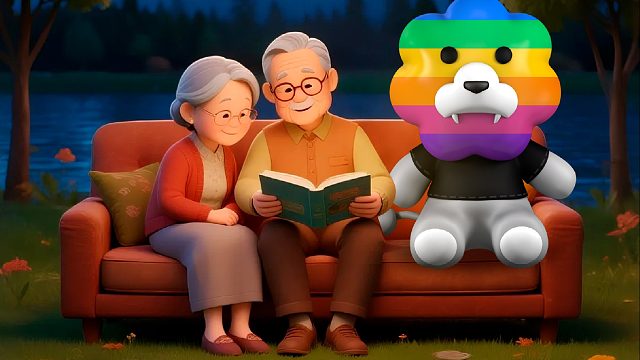 睡前故事「守望如初」：把「希望」写进故事，让宁静的夜晚温柔，彩虹狮花湾毛绒玩具