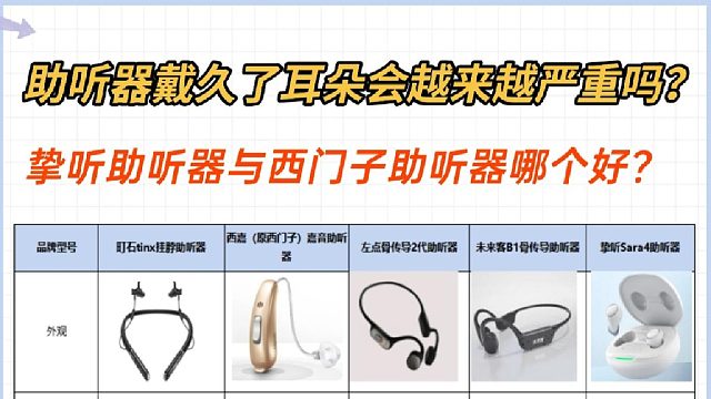 助听器对耳朵有副作用吗？挚听助听器与西门子助听器哪个好？