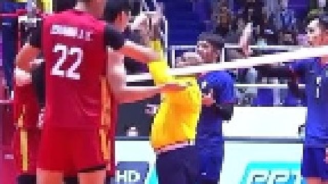 中国男排大胜中国台湾省队，比赛期间发生争论