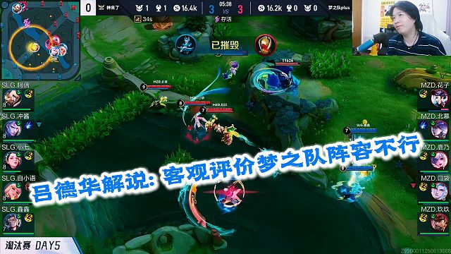 吕德华解说：客观评价梦之队阵容不行