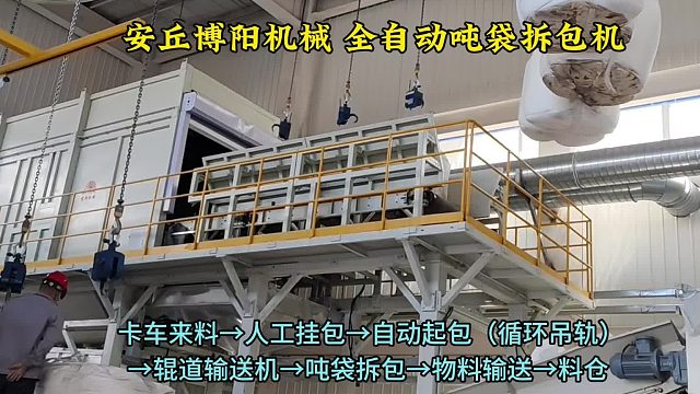 粉碳连续式吨袋破包机 全自动吨袋拆包设备加工定制