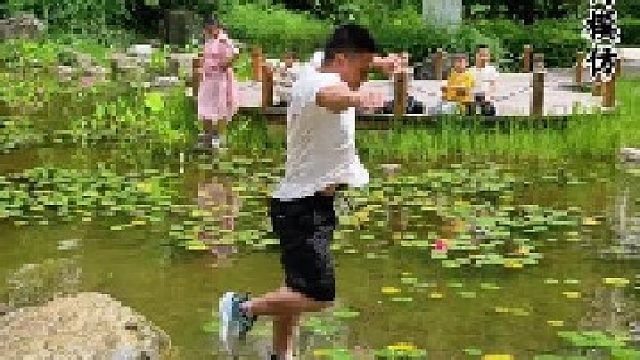 挑战真人版跳一跳，挑战成功.？