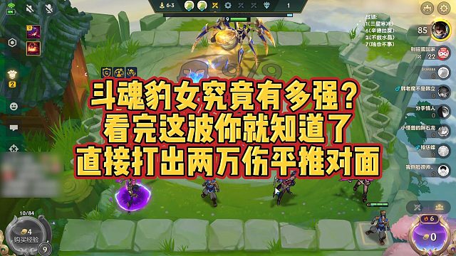 【校长】斗魂豹女究竟有多强？看完这波你就知道了，直接打出两万伤平推对面