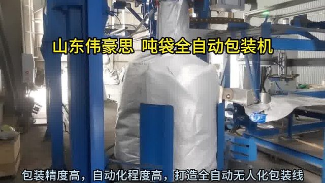 定制炭粉自动吨包包装秤 全自动吨袋包装机案例 山东伟豪思