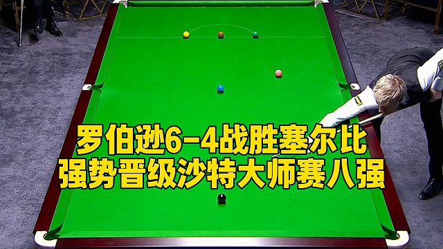 罗伯逊6-4战胜塞尔比，强势晋级沙特大师赛八强