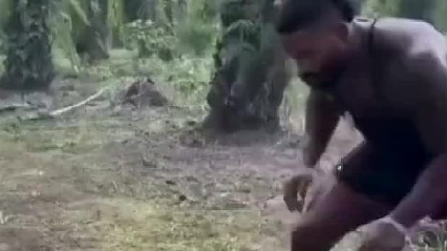 实拍国外猛男徒手搏巨蟒，力量对决生死瞬间！