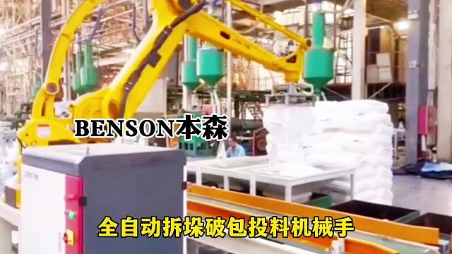 全自动拆垛破包投料机械手 视觉拆垛机器人破袋系统