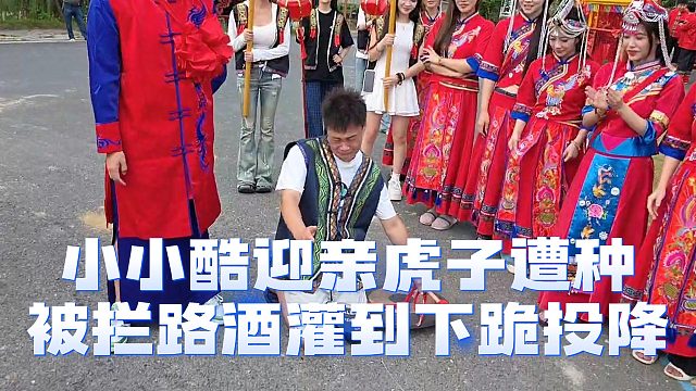 小小酷迎亲虎子遭种，被拦路酒灌到下跪投降