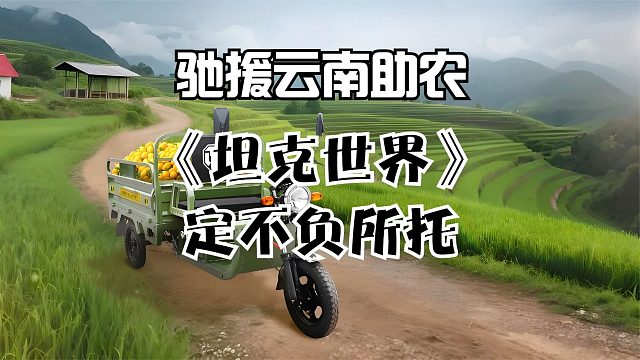 200辆三蹦子已就位！驰援云南助农，《坦克世界》定不负所托！