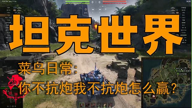 坦克世界—菜鸟日常：你不抗炮我不抗炮怎么赢？