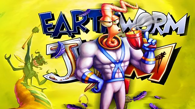 世嘉MD游戏《蚯蚓吉姆》，确实好玩，但太难了