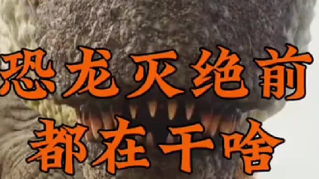 恐龙灭绝前一秒都在干啥？恐龙超世界！