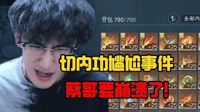 切内功尴尬事件蔡哥要崩溃了！