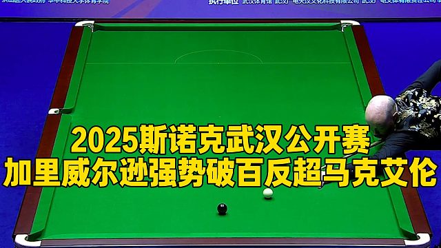 2025斯诺克武汉公开赛，加里威尔逊强势破百反超马克艾伦