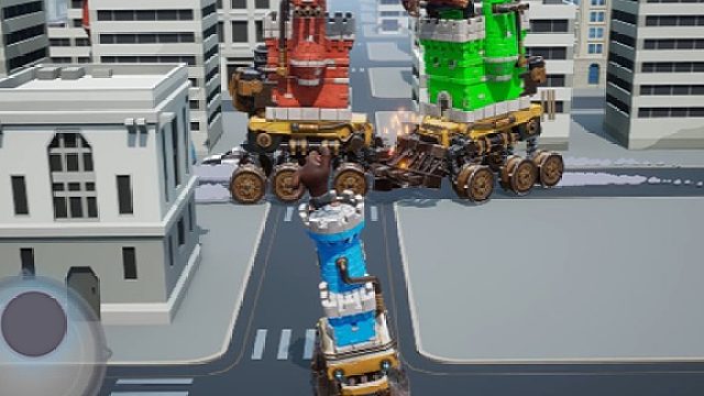 升级战车抵抗入城的战车