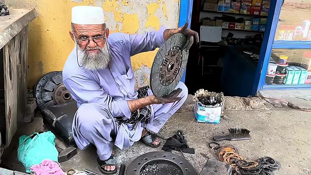 巴铁师傅修复离合器片全过程