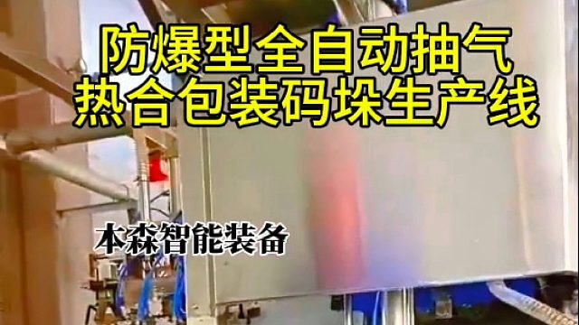 防爆型全自动抽气热合包装码垛生产线