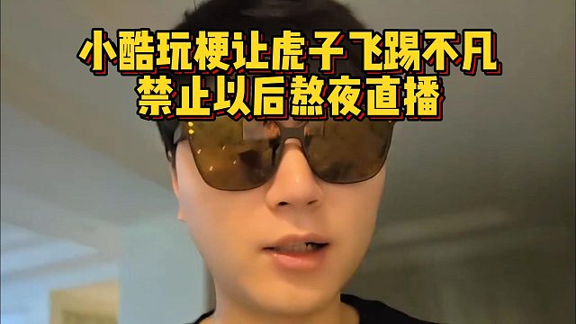 小酷玩梗让虎子飞踢不凡，禁止以后熬夜直播