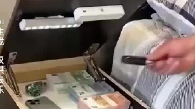 男子展示他的床头柜，暗格打开方式令人意想不到，这种地方适合藏私房钱！