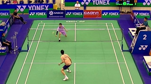 2025越南羽毛球公开赛，王子峻凭出色防守和反击能力，以总比分2-0击败廖倬甫