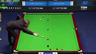 特魯姆普VS霍爾特，4:0速勝，晉級(jí)32強(qiáng)。英格蘭公開(kāi)賽正賽