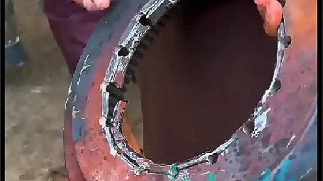 老巴师傅维修算坏的母轮全过程
