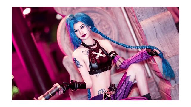 偶遇搭讪金克丝cos小姐姐，泰酷辣。