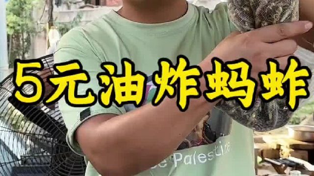 5元油炸蚂蚱