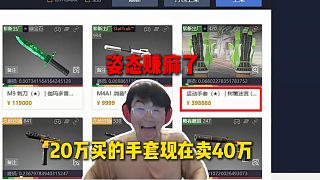 姿態(tài)賺麻了，聽AJ說CS飾品漲了很多，結(jié)果一看自己20萬買的嶄新樹籬迷宮現(xiàn)在賣40萬