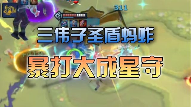 三伟子圣盾蚂蚱暴打九级大成星守