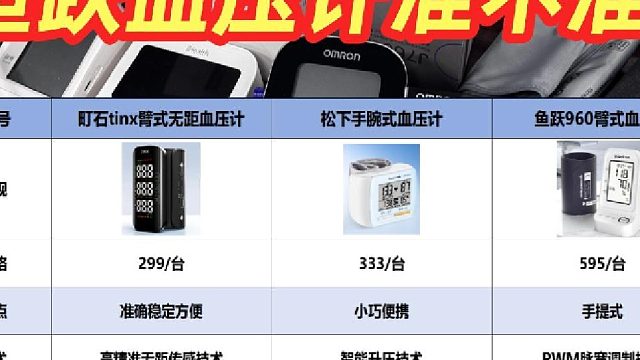 哪种上臂式血压计准确？鱼跃血压计哪个比较常见？准确血压计品牌