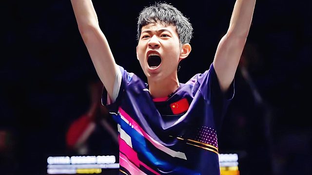 一战成名！全面还原：20岁陈俊菘决胜局连得6分，逆转张本智和