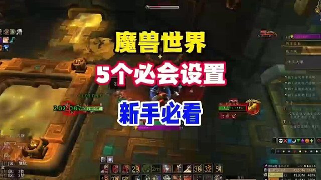 魔兽世界五个必会设置，新手必看！