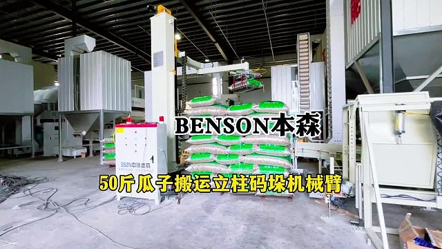 码垛机厂家电话 50斤瓜子搬运立柱码垛机械臂