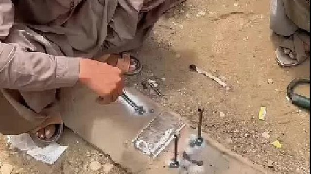巴基斯坦师傅焊接手艺