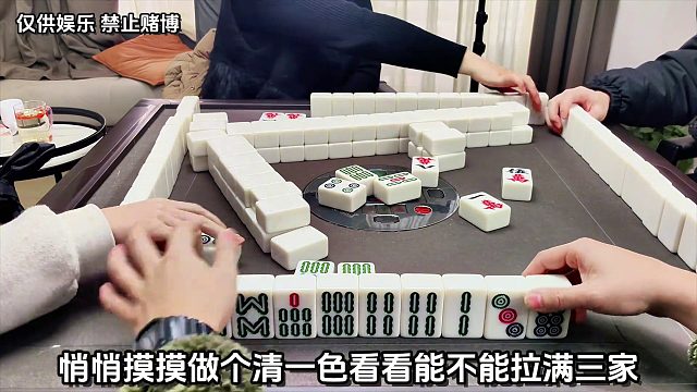 悄悄摸摸做个清一色看看能不能拉满三家