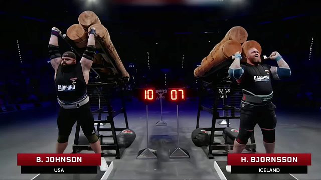 大力士挑战维京压力机，推举次数最多，解锁地表最强永动机名号