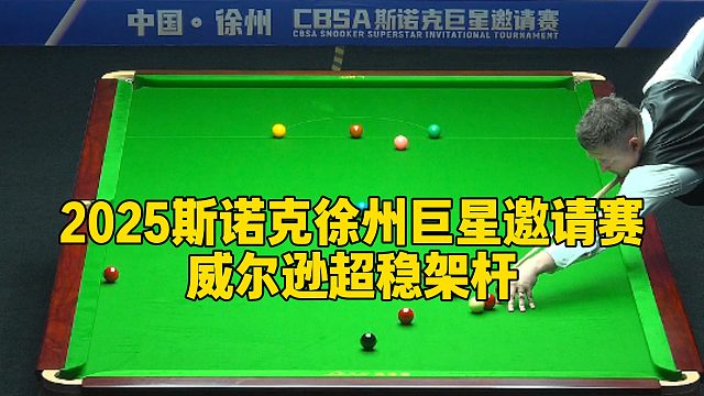 2025斯诺克徐州巨星邀请赛，威尔逊超稳架杆