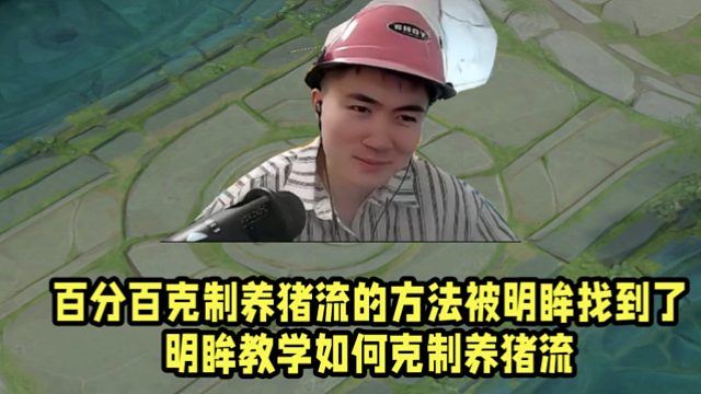 百分百克制养猪流的方法被明眸找到了！明眸教学如何克制养猪流！